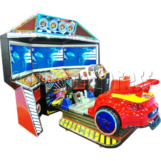 3D Triple Screen Car Racing Simulator 32024