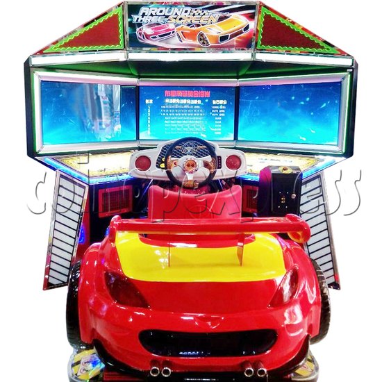 3D Triple Screen Car Racing Simulator 32413