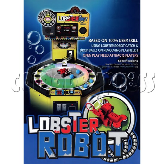Lobster Robot Ticket Redemption Machine 33834