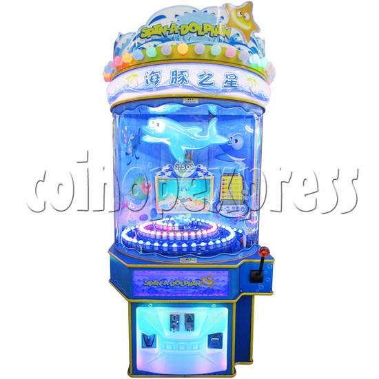Spin A Dolphin Ticket Redemption Arcade Machine - front view 1