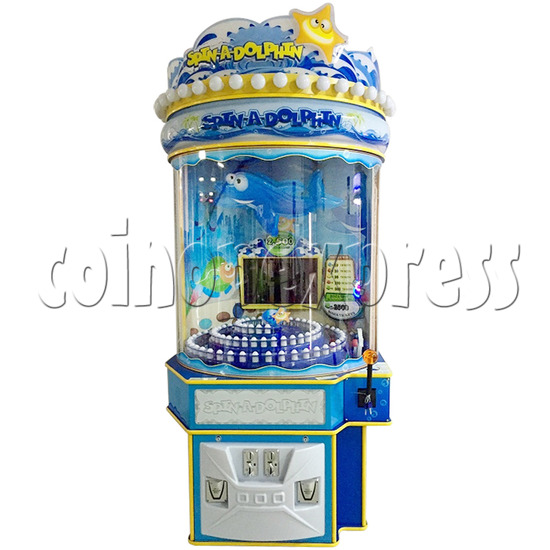 Spin A Dolphin Ticket Redemption Arcade Machine - front view 3