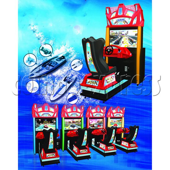 Power Boat Air Racing Simulator Game Machine 34099