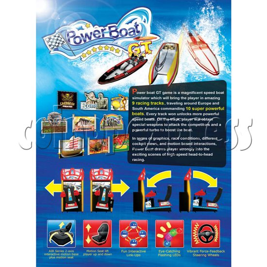 Power Boat Air Racing Simulator Game Machine 34100
