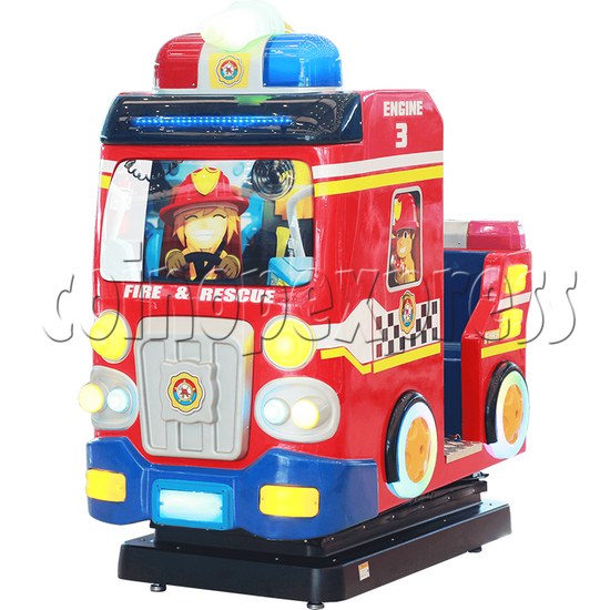 Fire Rescue Car Kiddie Rides With Water Video Game 34267
