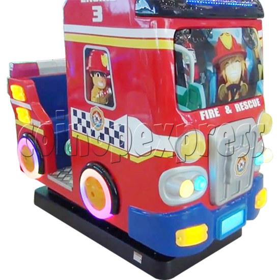 Fire Rescue Car Kiddie Rides With Water Video Game 34269
