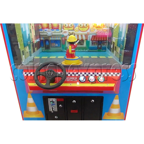 Fire Rescue Car Kiddie Rides With Water Video Game 34274