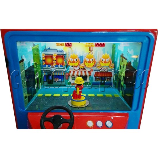 Fire Rescue Car Kiddie Rides With Water Video Game 34275