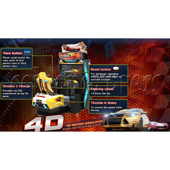 Overtake DX Arcade Driving Game Machine 35294