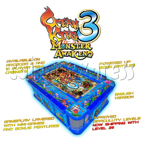 Ocean king 3 Fish Hunter Machine ( 8 players)- Monster Awaken 35415