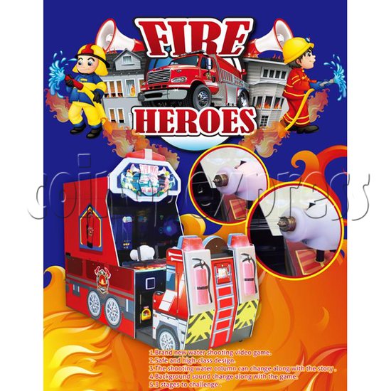 Fire Hero Water Splash Shooter Game machine 35778