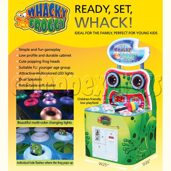 Whacky Froggy Hammer Game machine For Kids 36016