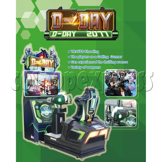 D-Day VR FPS Shooting Arcade Game machine 36046