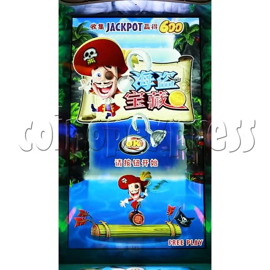 Pirate Falls Skill Test Video Game Machine 36511