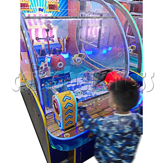Pirate Battle Water Shooter Game Machine With Hand Water Wheel Control 36809