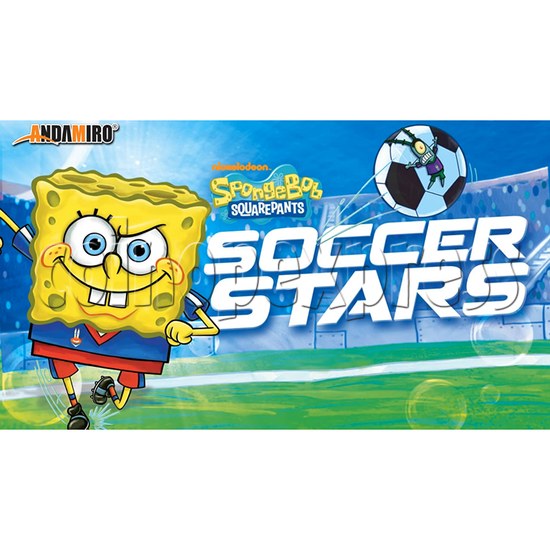 SpongeBob Soccer Stars Ticket Redemption Arcade Machine - logo