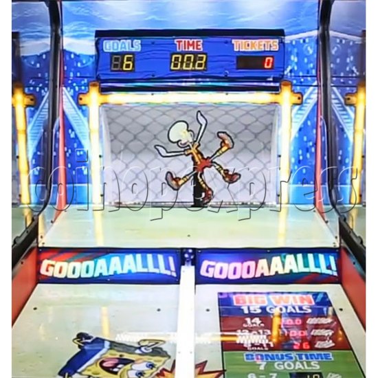 SpongeBob Soccer Stars Ticket Redemption Arcade Machine - squidward