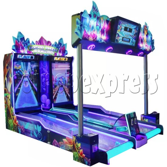 Fantasy Forest Bowling Ticket Redemption Arcade Machine - left view