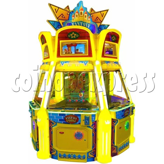 Fantasy Castle Coin Pusher Ticket Redemption Arcade Machine - side view 2