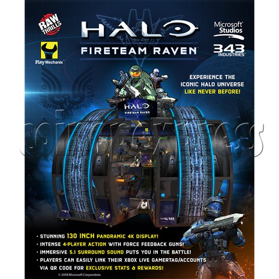 Halo: Fireteam Raven Arcade Shooting Game Machine 37391