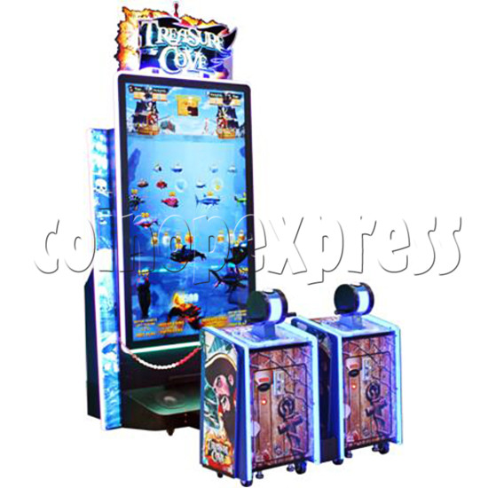 Treasure Cove Fishing Ticket Redemption Machine 2 players 37434