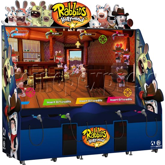 Rabbids Hollywood Arcade Machine 4 Players - left view