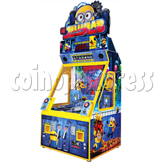 Despicable Me Jelly Lab Coin Roll Down Arcade Game machine 37685