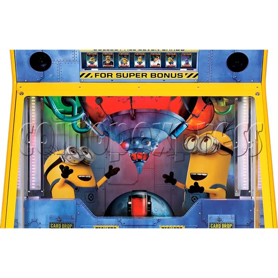 Despicable Me Jelly Lab Coin Roll Down Arcade Game machine 37689
