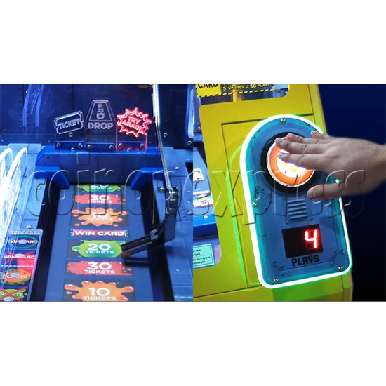Despicable Me Jelly Lab Coin Roll Down Arcade Game machine 37691