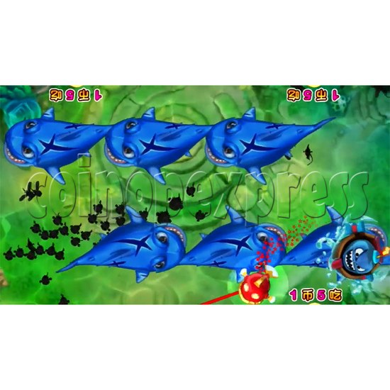 PAC Fish Ticket Redemption Arcade Game 4 Players Horizontal Type 37748