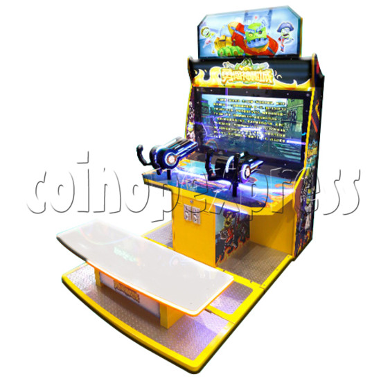 Mystery Town Shooting Game Ticket Redemption Arcade Machine - angle view