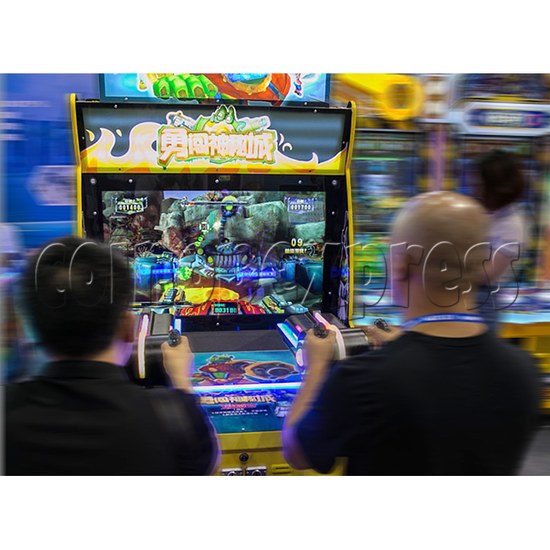 Mystery Town Shooting Game Ticket Redemption Arcade Machine - play view