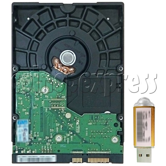 HDD with Software for Razing Storm - back view