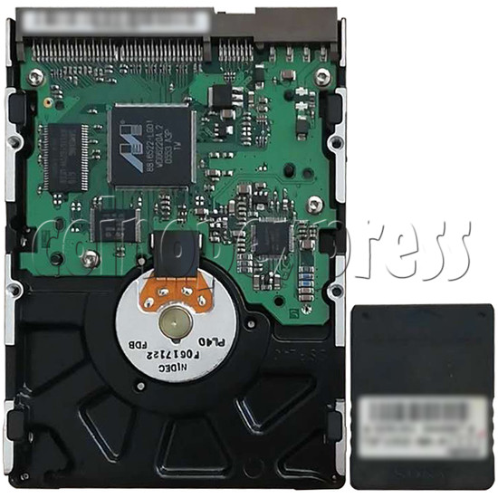 TSF1-HA HDD and TSF1002-NA-A Security Chip for Namco Time Crisis 4 - back view