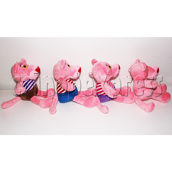 Pink Panther with Stripes Plush Toy 8 inch - side view