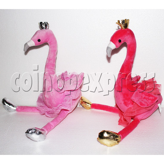 Flamingo Plush Toy 8 inch - angle view