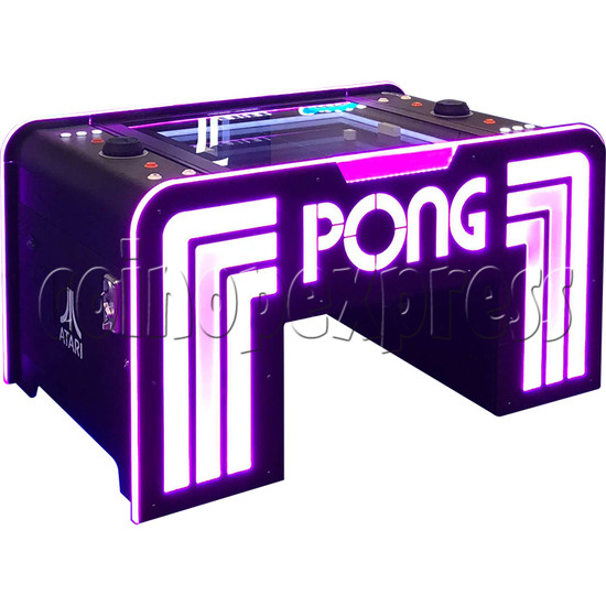Atari PONG Cocktail Table Ticket Redemption Arcade Machine - side view 1