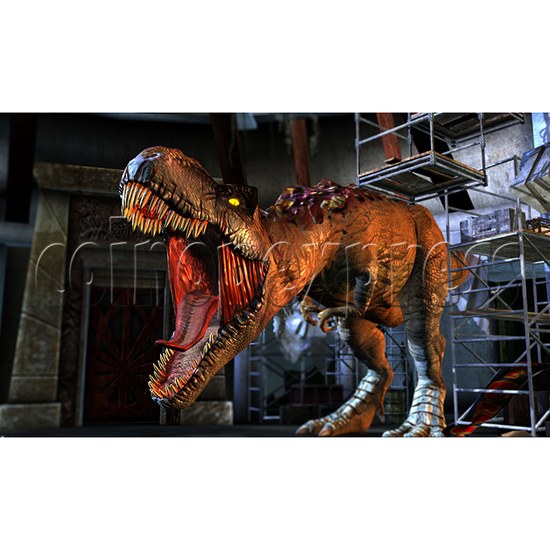 Jurassic Park Gun Shooting Arcade Machine Motion Version - screen display 1