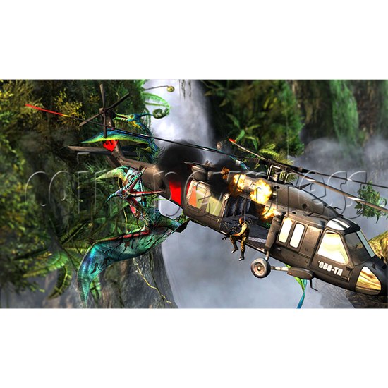 Jurassic Park Gun Shooting Arcade Machine Motion Version - screen display 4