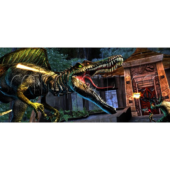 Jurassic Park Gun Shooting Arcade Machine Motion Version - screen display 5