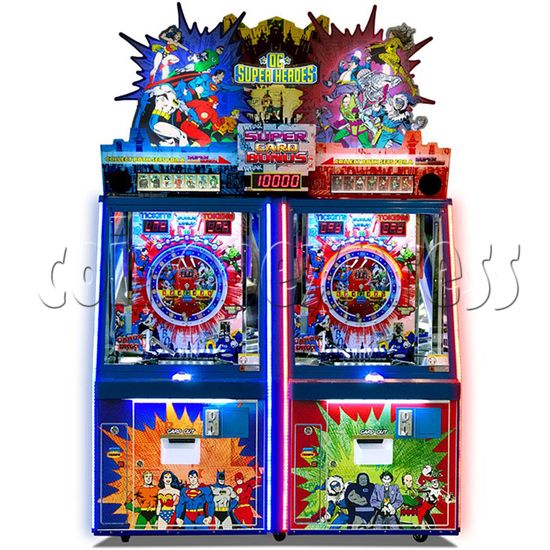 DC Super Heroes 2 Player Arcade Game Machine - front view