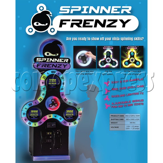 Spinner Frenzy Ticket Redemption Machine - catalogue