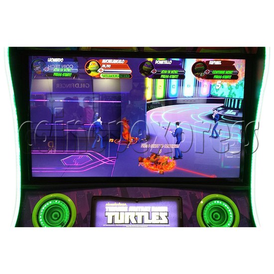 Teenage Mutant Ninja Turtles Arcade Machine 4 Player - screen display 2