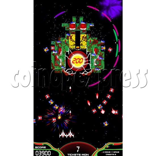 Galaga Assault Arcade Shooting Game Machine - screen display 5