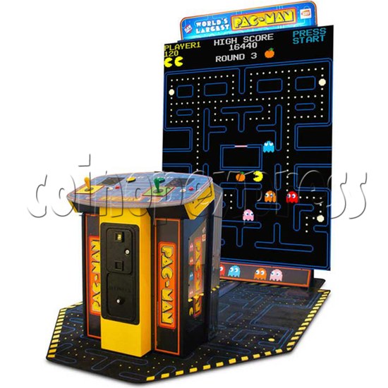 World’s Largest PAC-MAN Arcade Machine - angle view