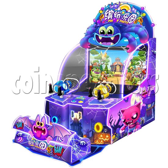 Funny Party Ball Shooting Ticket Redemption Arcade Machine - angle view
