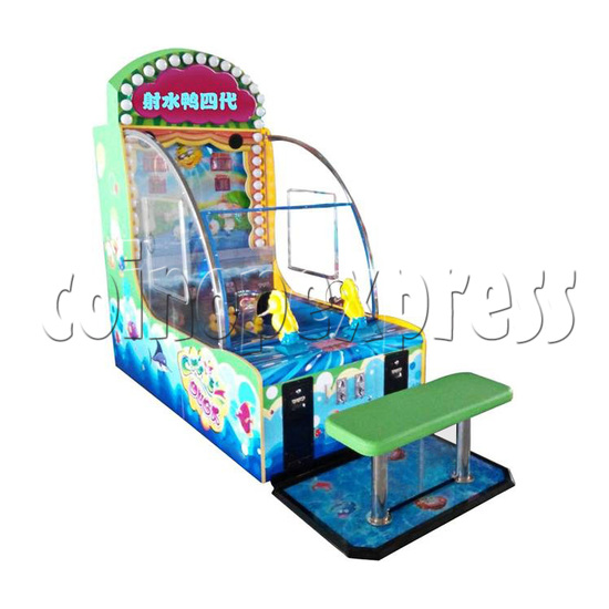 Chase Duck IV Water Shooter Ticket Redemption Machine with Chair - left view