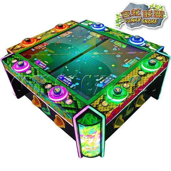 Funky Snake Ticket Redemption Arcade Machine 8 Players - angle view