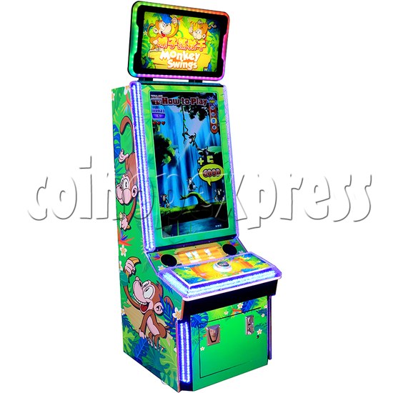 Monkey Swings Ticket Redemption Arcade Machine - left view