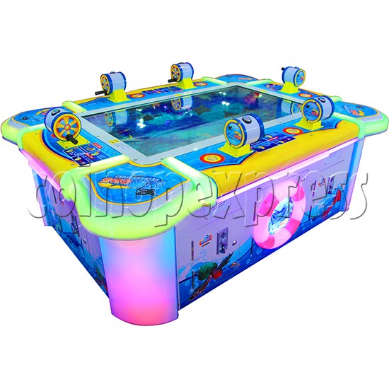 Deep Sea Story Ticket Redemption Arcade Machine 1LCD 6Player (Fishing Reel Version) - angle view