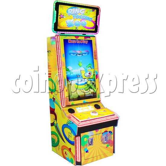 Ring Tossing Ticket Redemption Arcade Machine - left view